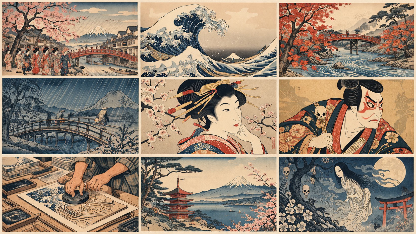 Ukiyo-e: The Floating World in Woodblock Form